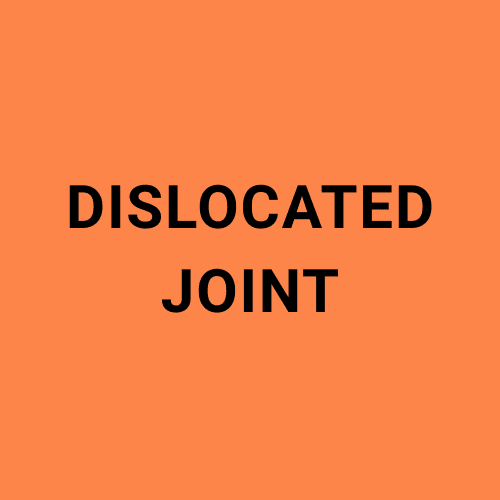 Image showing the words "Dislocated Joint".